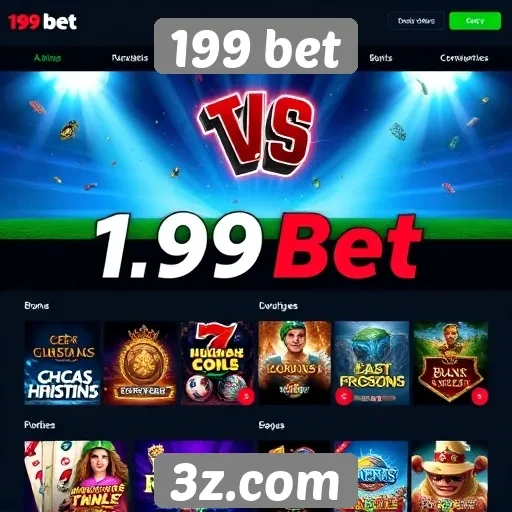Variedade de jogos disponíveis na plataforma 199 bet